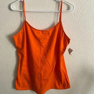 🆕Plus-size Orange Spaghetti Straps Under Top 🆕